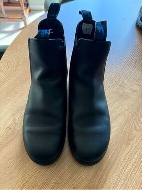 Blundstone Thermal Black Hightop Leather Boots Sz 6 Au